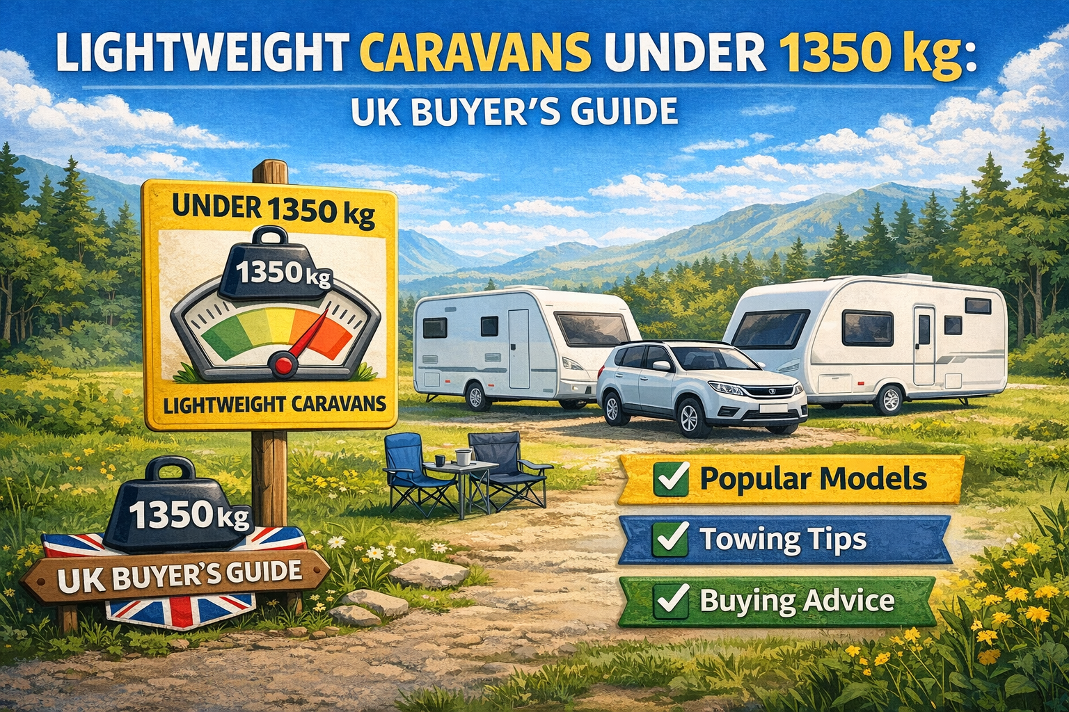 Lightweight Caravans Under 1350 kg: UK Buyer’s Guide